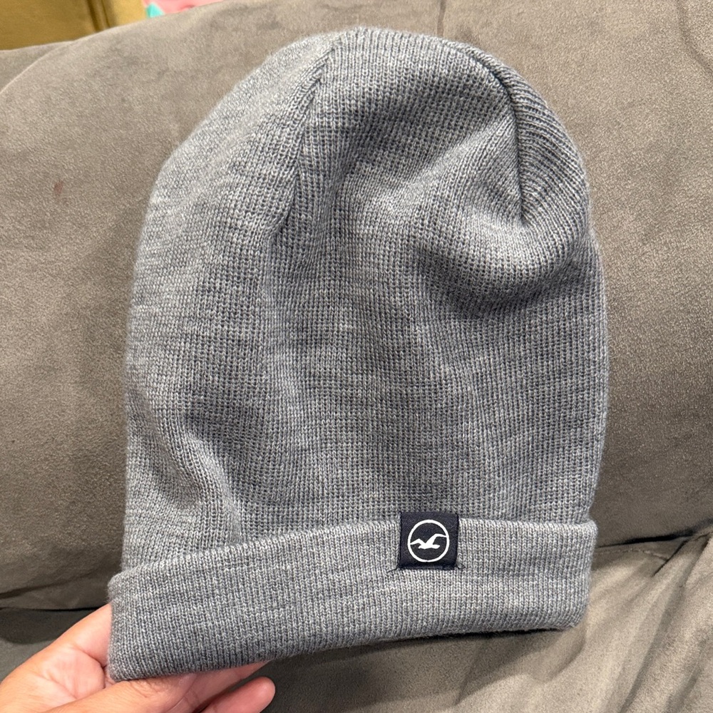 Hollister Classic Gray Knit Beanie